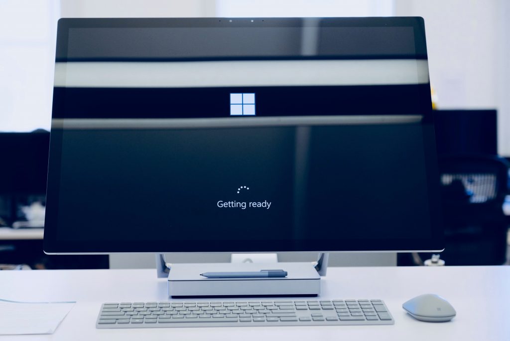 Windows 10 getting ready screen