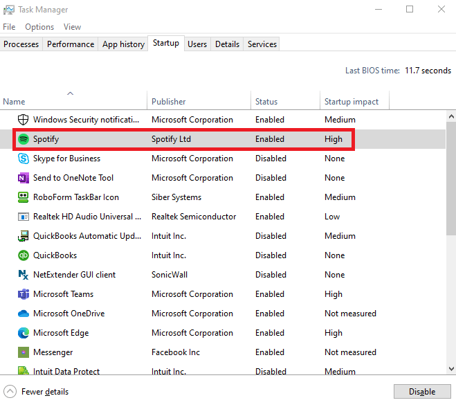 Task Manager Selected App