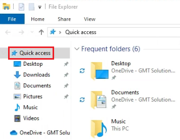 File Explorer - Quick Access