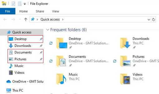 File Explorer - Quick access