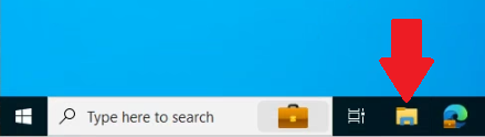 File Explorer on Taskbar