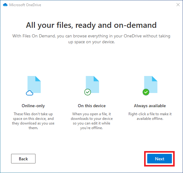 OneDrive - All your files, ready and on-demand